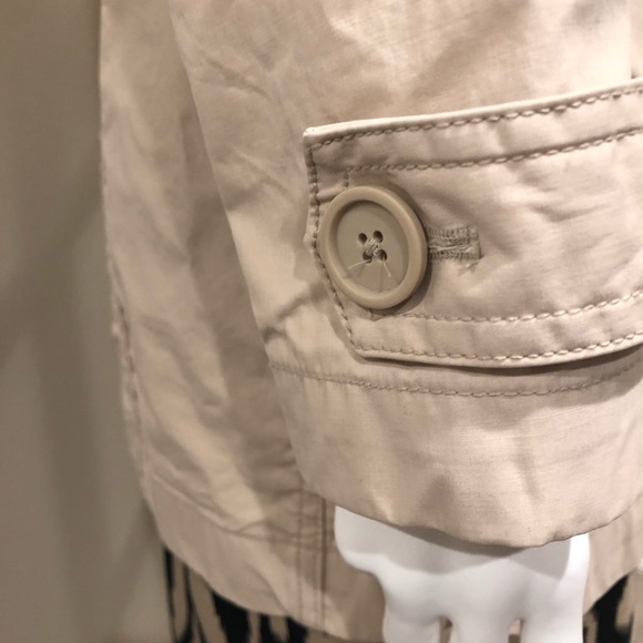 GAP Raincoat Jacket Macintosh Beige Size M - Picture 4 of 8